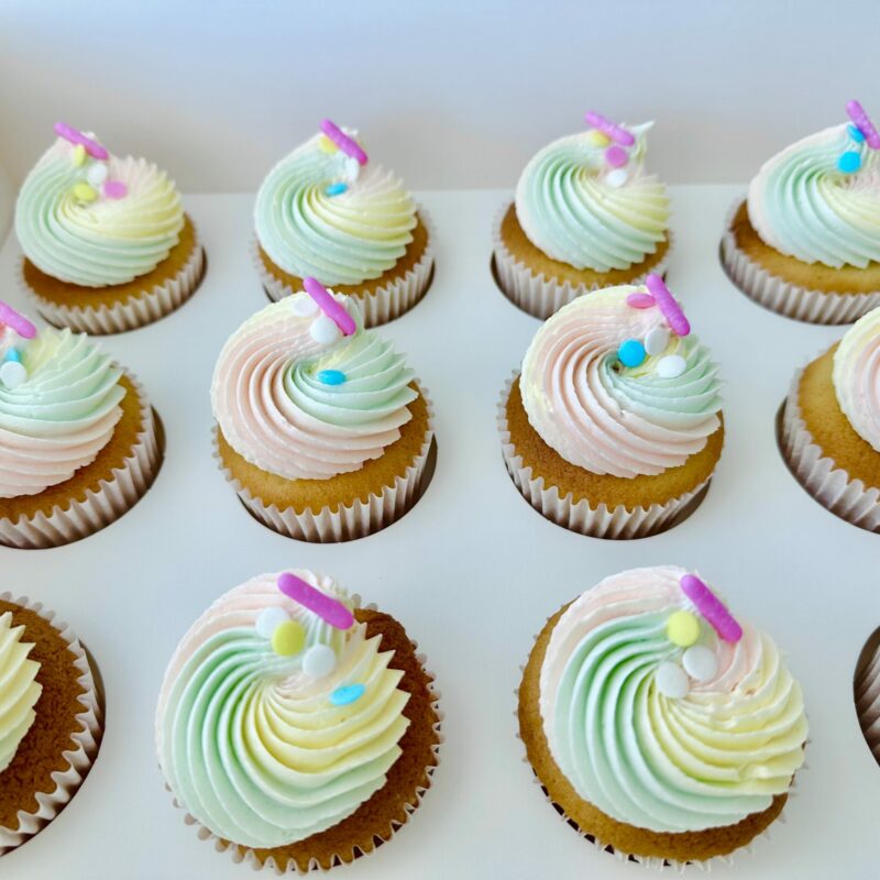 The Rainbow Cupcakes