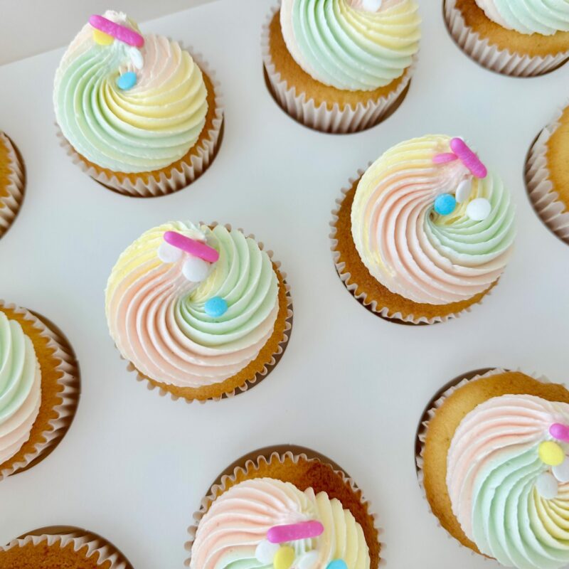 The Rainbow Cupcakes