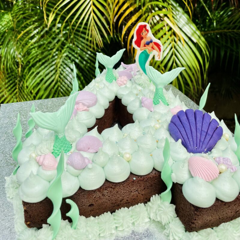 The Number Little Mermaid Cake