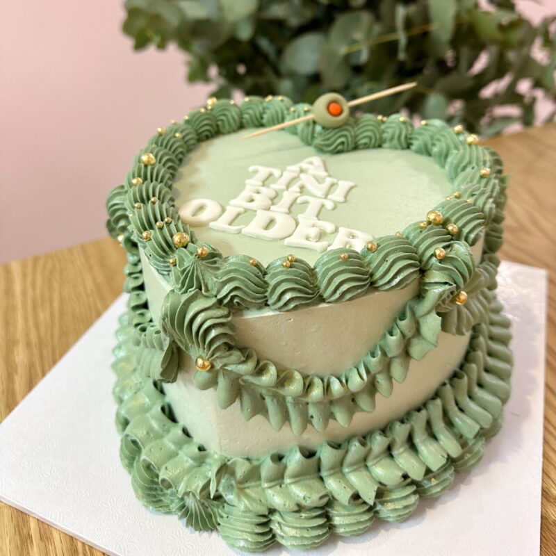 The Tini Bit Older Vintage Heart Cake