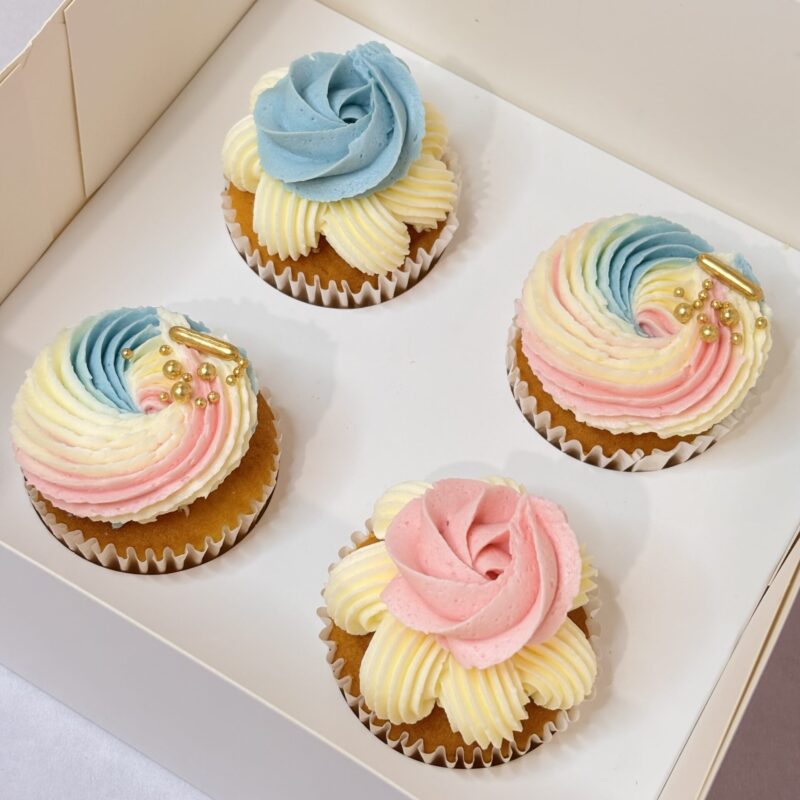 The Gender Reveal Cupcakes